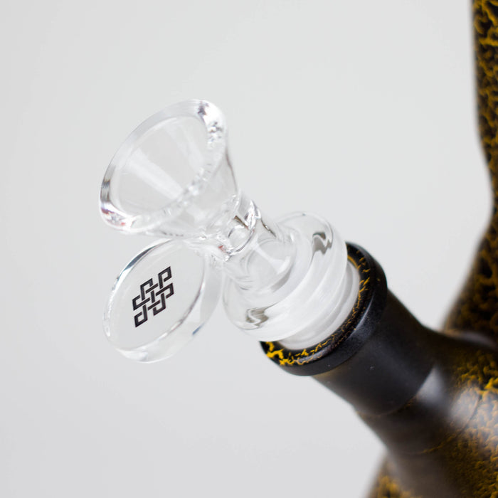 Karma | 9" Beaker Lightning Plated Glass Bong Beaker Bong Maq Distributors