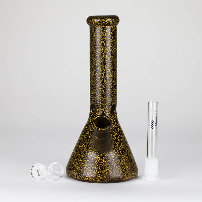 Karma | 9" Beaker Lightning Plated Glass Bong Beaker Bong Maq Distributors