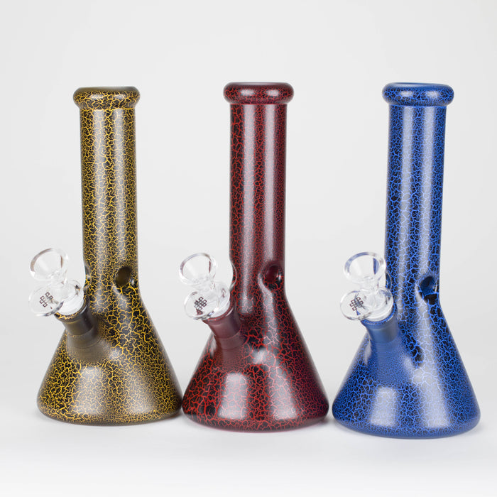 Karma | 9" Beaker Lightning Plated Glass Bong Beaker Bong Maq Distributors