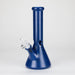 Karma | 9" Beaker Lightning Plated Glass Bong Beaker Bong Maq Distributors Blue