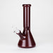 Karma | 9" Beaker Lightning Plated Glass Bong Beaker Bong Maq Distributors Red