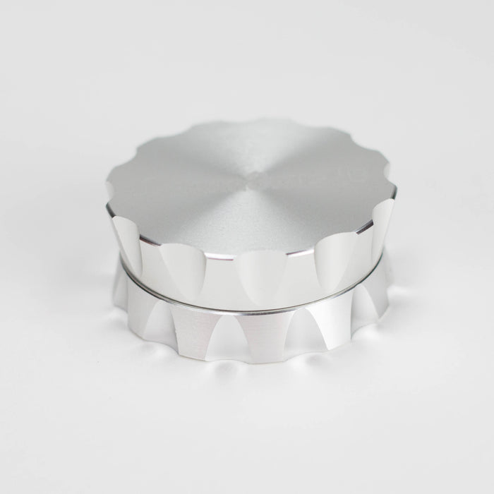 CanaCrush | Grooved 2" 2-Piece Grinder Regular Maq Distributors Silver