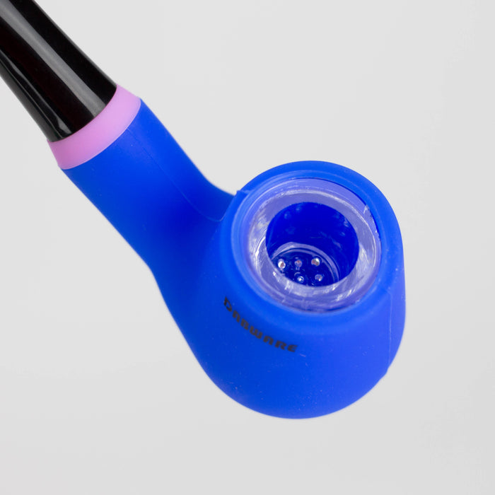 Dabware | Silicone Pipe Platinum Sherlock Silicone Hand Pipe Maq Distributors