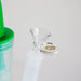 Dabware | Silicone Bubbler Platinum 10" Double Perc (Green) Resin · Silicone · Plastic Bong Maq Distributors