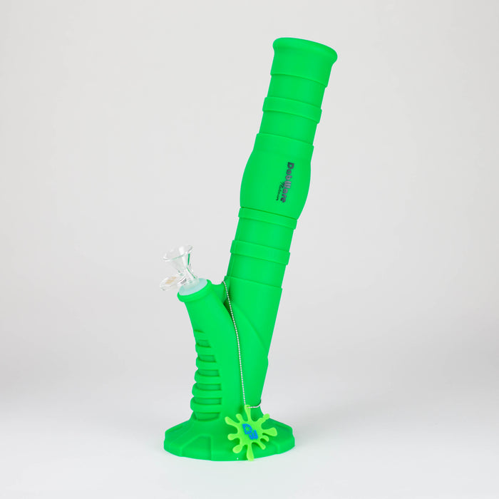 Dabware | Silicone Bong Platinum 14" Straight Shooter Resin · Silicone · Plastic Bong Maq Distributors Green