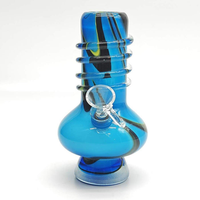 2 Parts 6 " Soft Glass 9 Colors Glass Bong Super Supplys Inc Aqua