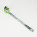 Shine Glassworks | Footlong Dichro Vackstack Hash Pipe - Made in Canada Glass Hand Pipe Smoking Cat Distribution Light Blue
