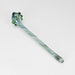 Shine Glassworks | Footlong Dichro Vackstack Hash Pipe - Made in Canada Glass Hand Pipe Smoking Cat Distribution Green