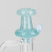 Shine Glassworks | Large Latticino Directional Carb Cap - Made in Canada Cap · Dabber · Insert · Clip · Nail Smoking Cat Distribution Teal
