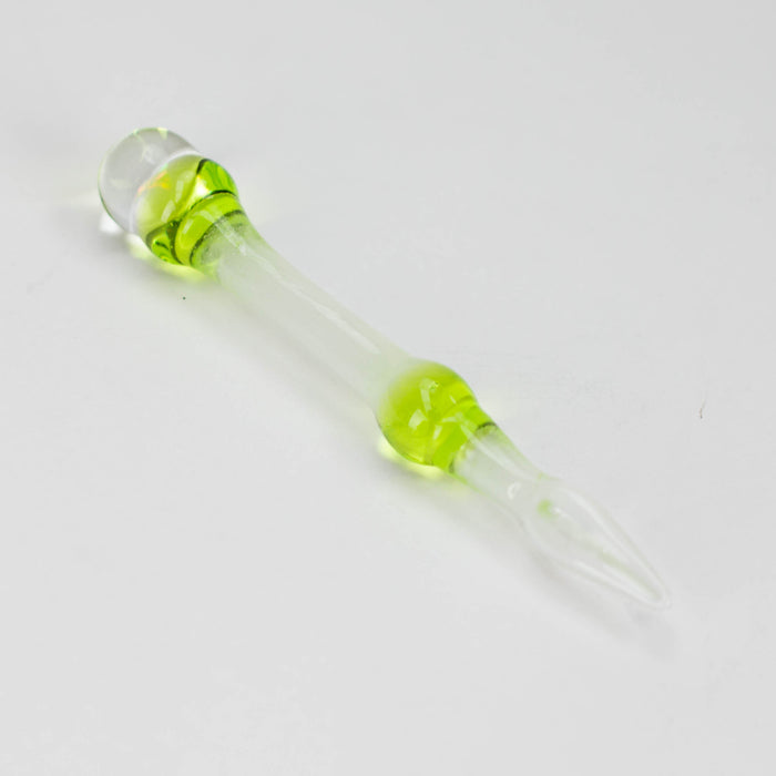 Shine glassworks | Glow in the dark Dabber with Small opal-Made In Canada Bongs Accessories Smoking Cat Distribution Light Green