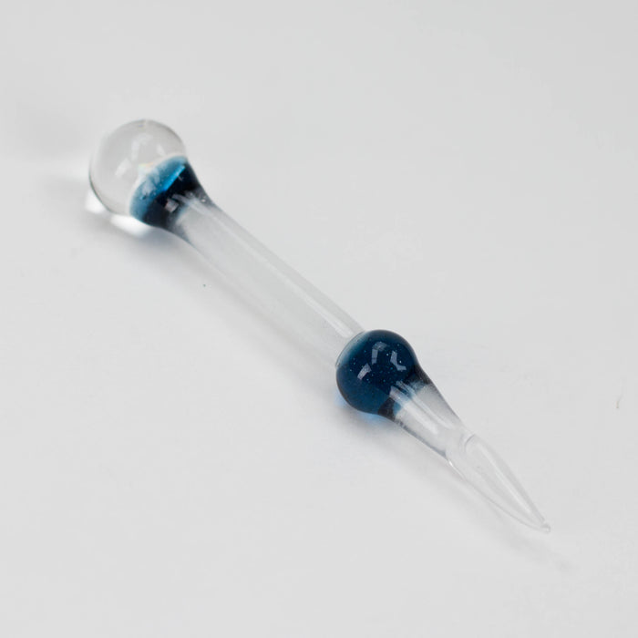 Shine glassworks | Glow in the dark Dabber with Small opal-Made In Canada Bongs Accessories Smoking Cat Distribution Dark Green