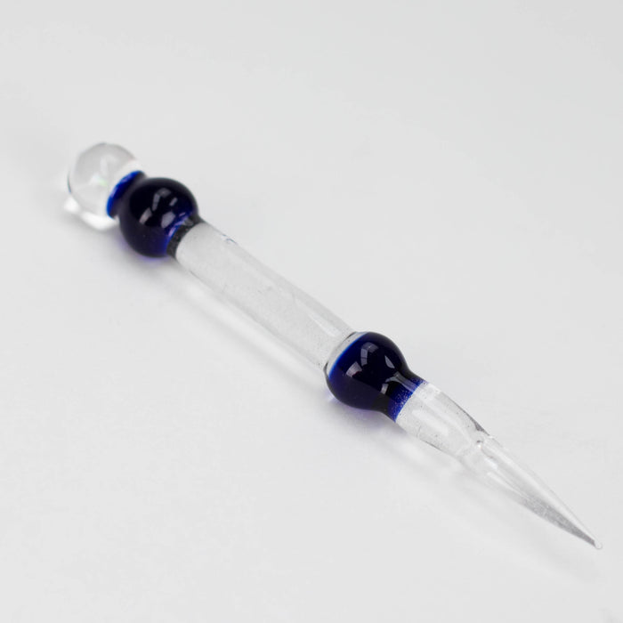 Shine glassworks | Glow in the dark Dabber with Small opal-Made In Canada Bongs Accessories Smoking Cat Distribution Blue