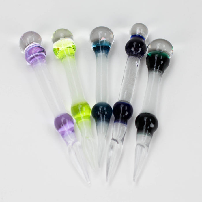 Shine glassworks | Glow in the dark Dabber with Small opal-Made In Canada Bongs Accessories Smoking Cat Distribution