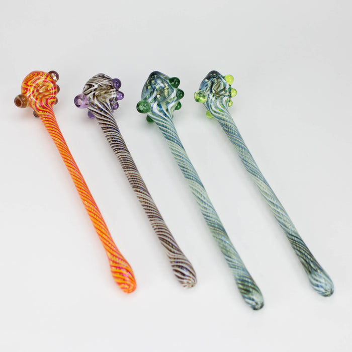 Shine Glassworks | Footlong Dichro Vackstack Hash Pipe - Made in Canada Glass Hand Pipe Smoking Cat Distribution