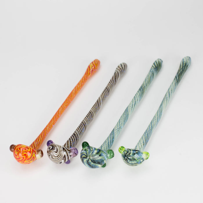 Shine Glassworks | Footlong Dichro Vackstack Hash Pipe - Made in Canada Glass Hand Pipe Smoking Cat Distribution