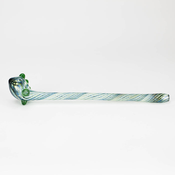 Shine Glassworks | Footlong Dichro Vackstack Hash Pipe - Made in Canada Glass Hand Pipe Smoking Cat Distribution