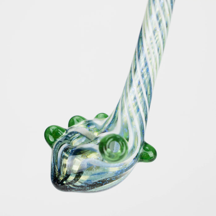 Shine Glassworks | Footlong Dichro Vackstack Hash Pipe - Made in Canada Glass Hand Pipe Smoking Cat Distribution
