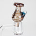 Shine Glassworks | Latticino Bubble Carb Cap - Made in Canada Cap · Dabber · Insert · Clip · Nail Smoking Cat Distribution Amber