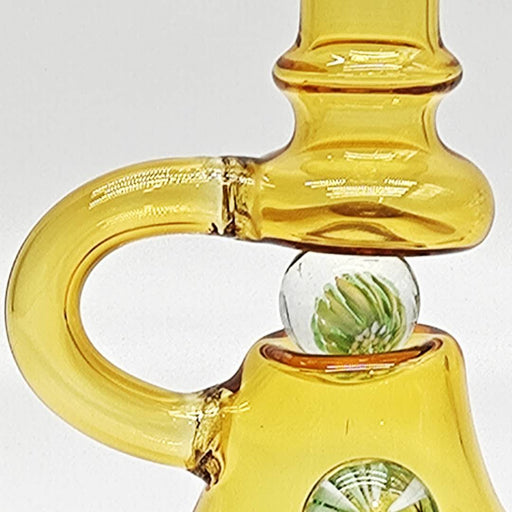 8-1/2" Water Bong With Fancy Glass Bowl Glass Bong Super Supplys Inc