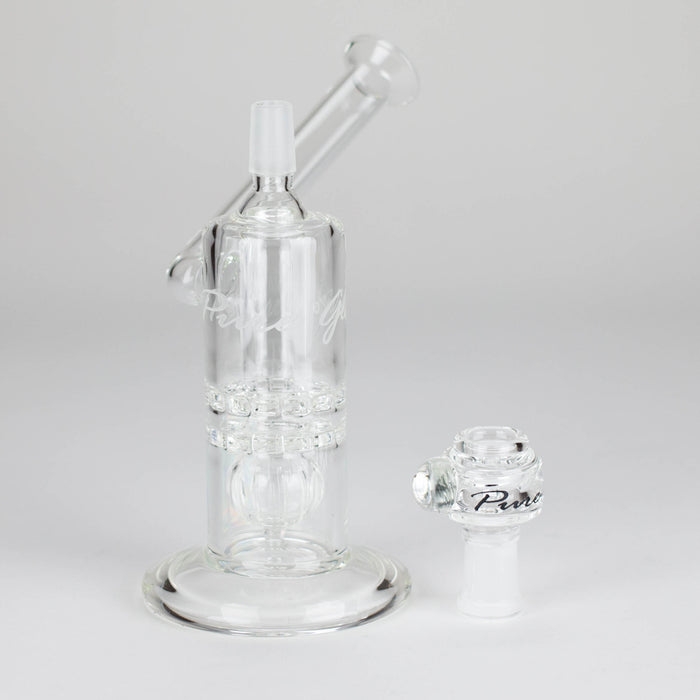 Pure Glass | 7" Mini Torus - Male 14mm Glass Rig PINNACLE DISTRIBUTORS INC.