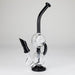 10" Dab Rig Recycler M14 - Black and Clear Glass Rig PINNACLE DISTRIBUTORS INC.