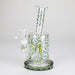 7" Color accented Glass Bong With Perc- 420 Special Edition Glass Bong 777 Smoke