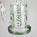 7" Color accented Glass Bong With Perc- 420 Special Edition Glass Bong 777 Smoke