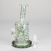 7" Color accented Glass Bong With Perc- 420 Special Edition Glass Bong 777 Smoke