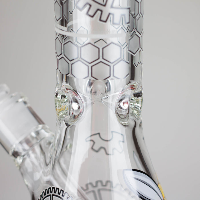 Z14" 7 mm Glass Bong With Cartoon Bee Design Glass Bong 777 Smoke