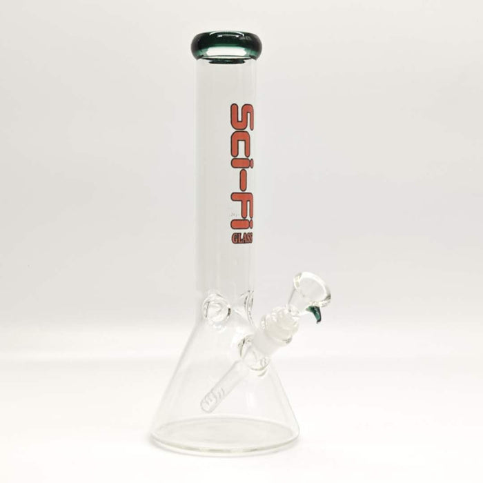 12“ 4mm Color Assorted Beaker Bong Glass Bong Super Supplys Inc Lake Green