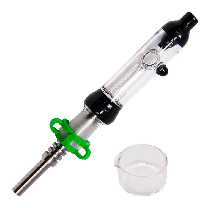 King | Nectar Collector Set 14MM Glass Hand Pipe Maple Craft Inc Purple