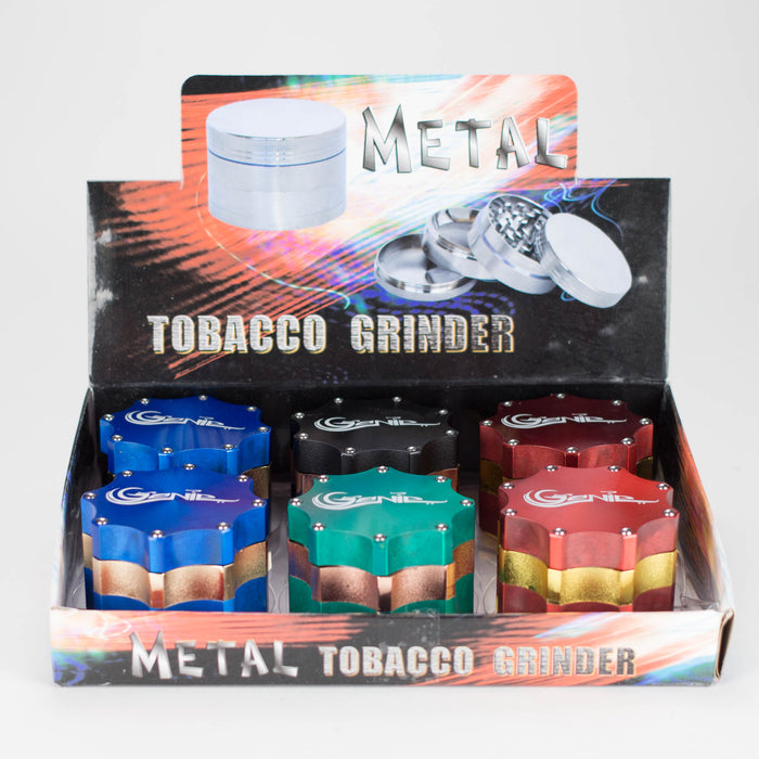 Genie | Metal Gear Grinder 4pts Grinder Box of 6 Display Pack JJ Distribution