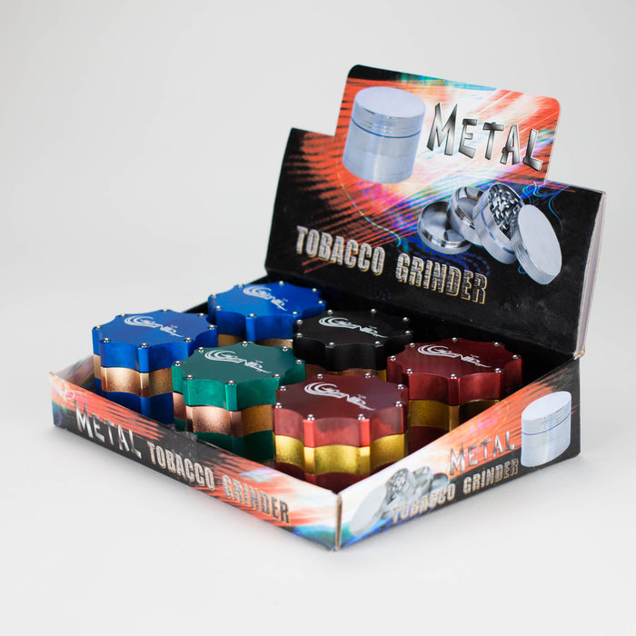 Genie | Metal Gear Grinder 4pts Grinder Box of 6 Display Pack JJ Distribution