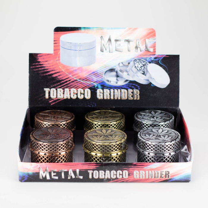 Iron Mesh Leaf Grinder 4pts Box of 6 Display Pack JJ Distribution