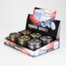 Iron Mesh Skull Grinder 4pts Box of 6 Herb Grinder JJ Distribution
