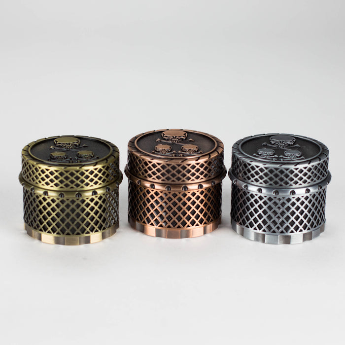 Iron Mesh Skull Grinder 4pts Box of 6 Herb Grinder JJ Distribution