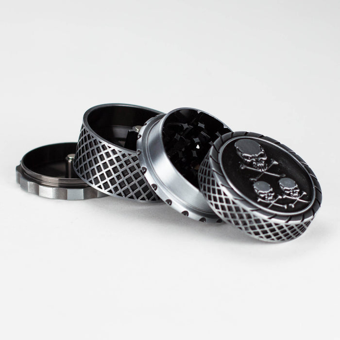 Iron Mesh Skull Grinder 4pts Box of 6 Herb Grinder JJ Distribution