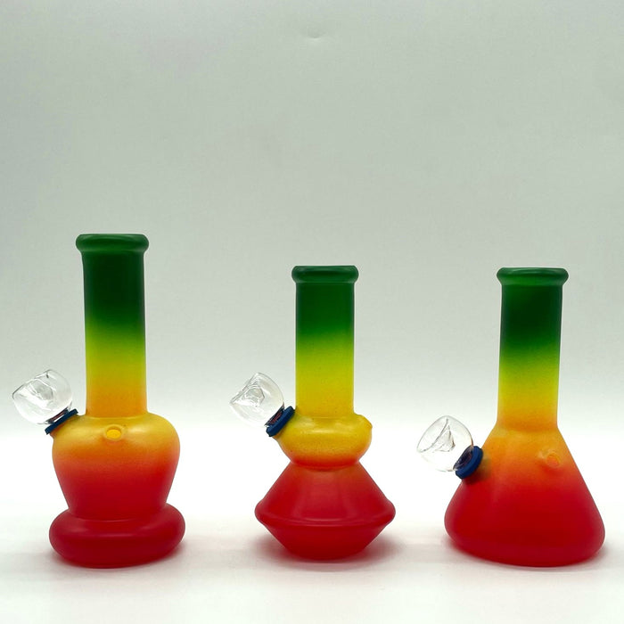 6" Glass Bong - Assorted Color [PIP560] Bongs NIBO Distribution Design 3