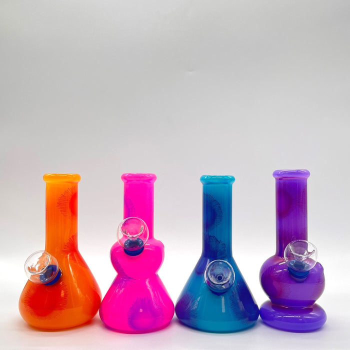 6" Glass Bong - Assorted Color [PIP560] Bongs NIBO Distribution Design 2