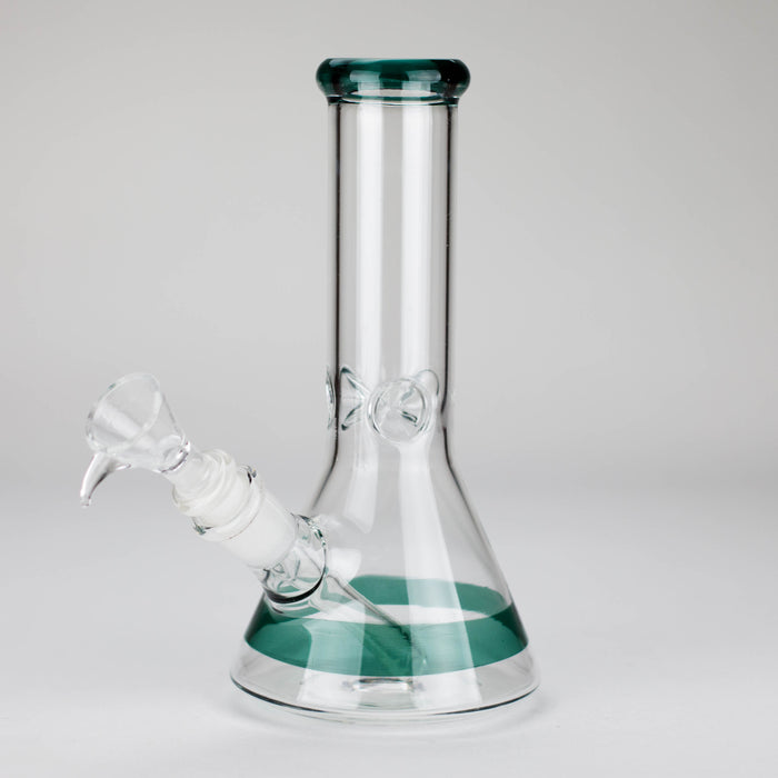 8" Glass Beaker Bong [PIP507] Bongs NIBO Distribution Green