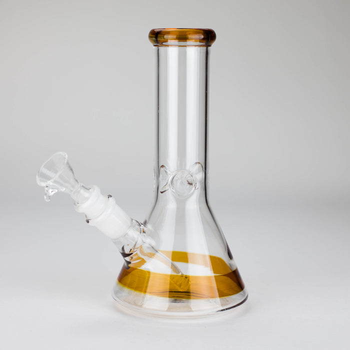 8" Glass Beaker Bong [PIP507] Bongs NIBO Distribution Amber