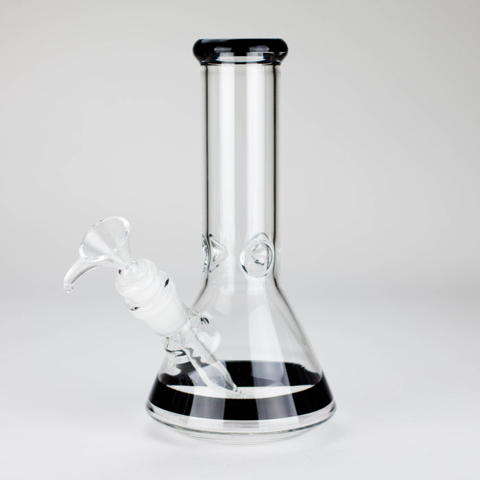 8" Glass Beaker Bong [PIP507] Bongs NIBO Distribution Black