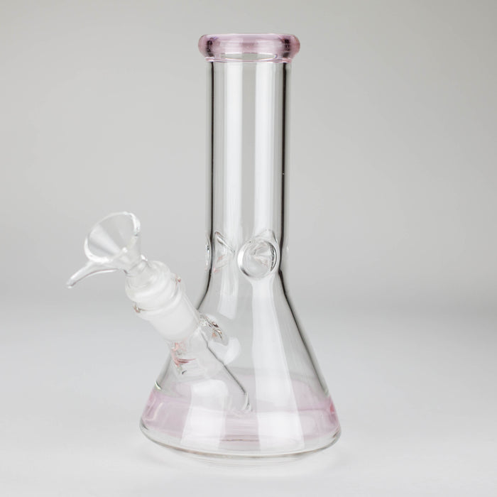 8" Glass Beaker Bong [PIP507] Bongs NIBO Distribution Pink