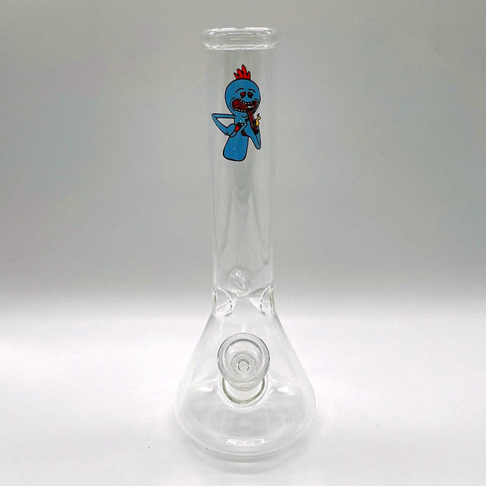 10" Clear Water pipe with cartoon tattoo-Assorted Glass Bong NIBO Distribution