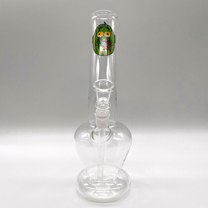 10" Clear Water pipe with cartoon tattoo-Assorted Glass Bong NIBO Distribution