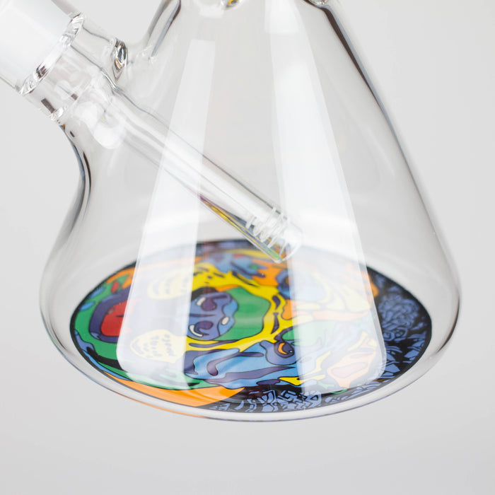 14" 7 mm Glass Bong With Dog Design Glass Bong 777 Smoke