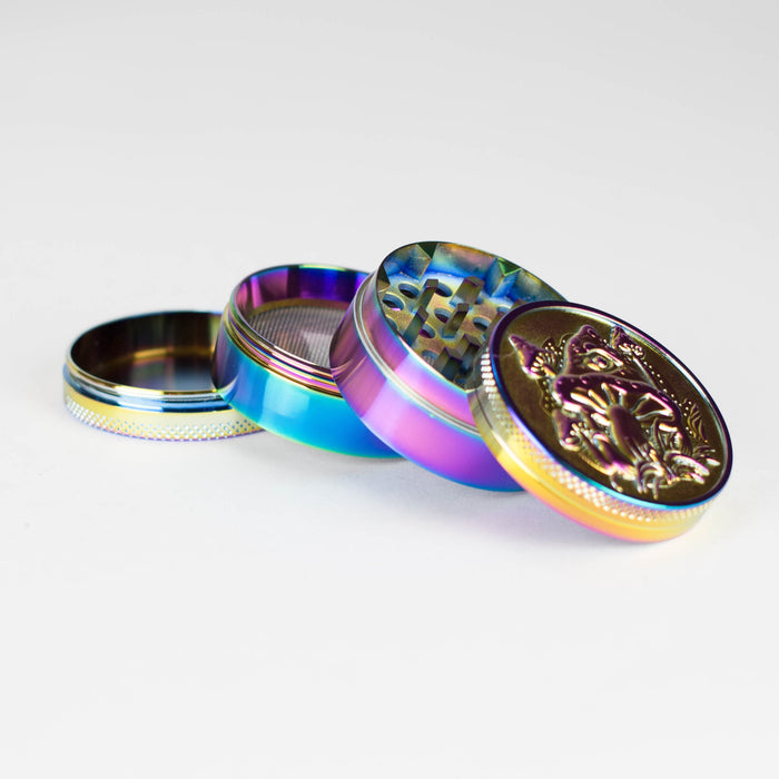 2" Metal Grinder 4 Layers with Mushroom Design Box of 12