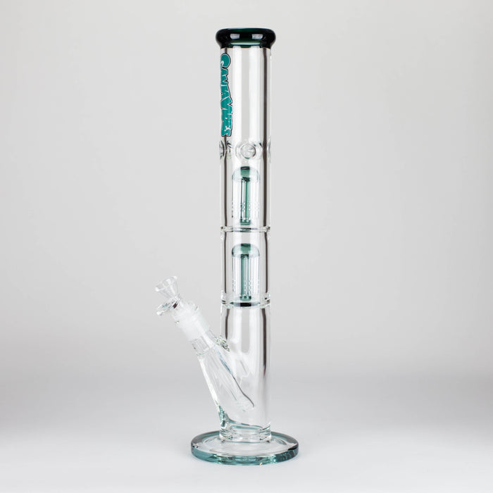 Ganjavibes | 17" Double Tree Percolator Glass Bong By Irie Vibes