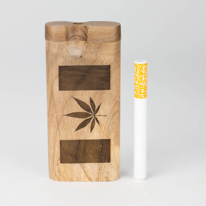 Engraved Wooden Dugout with One-Hitter Bat