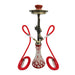 Zebra | 21" Smoke Wild West Gun 2-Hose Hookah Hookah Jatiimports LLC Red